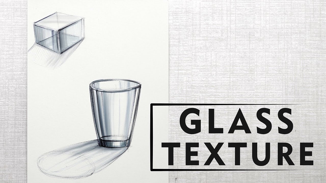 Glass Texture Rendering | Alcohol Markers