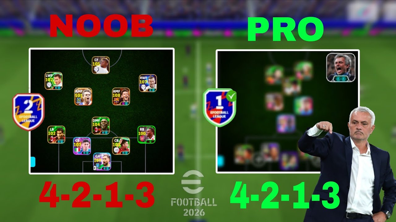 🔥🥵OP PRO 4-2-1-3 BEST FORMATION LONG BALL COUNTER 💥IN EFOOTBALL 26 !