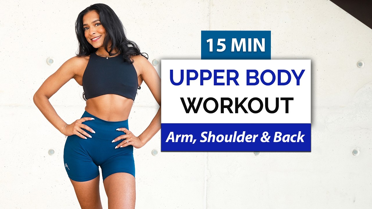 15 МИН ТРЕНИРОВКА ДЛЯ РУК ДОМА — Подтянутые руки и спина (Без инвентаря) 🔥