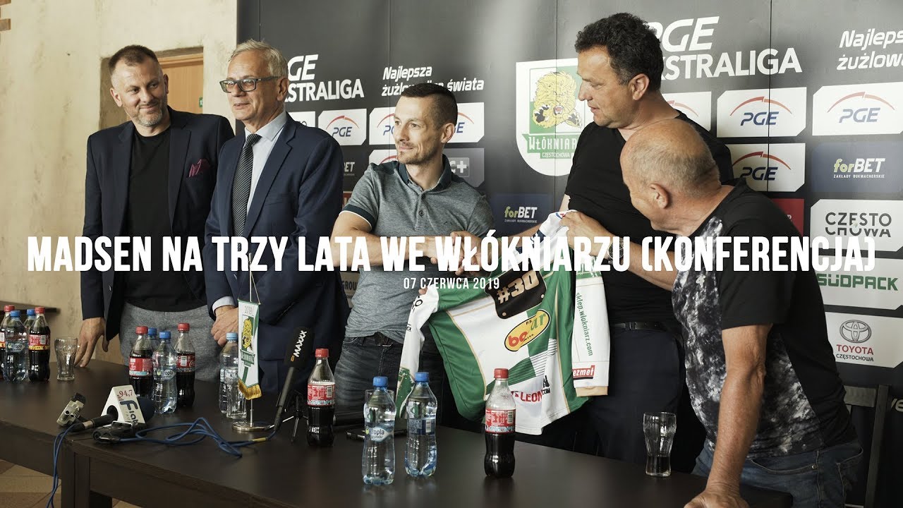Leon Madsen na trzy lata we Wł&oacute;kniarzu (Konferencja)