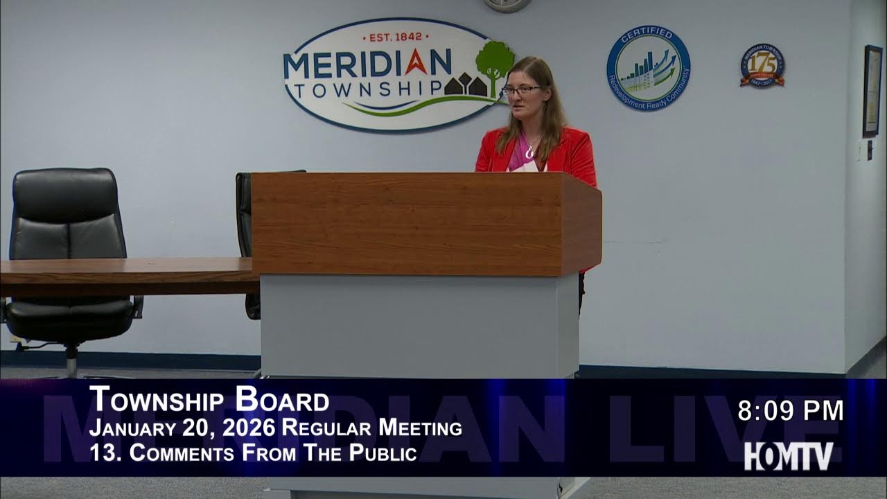 Meridian Township Board Meeting - January 20, 2026