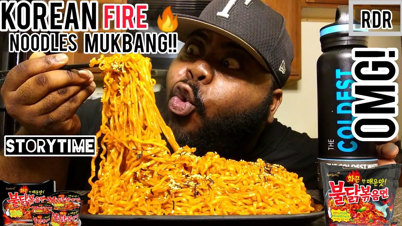 KOREAN  FIRE  NOODLES MUKBANG!!🍜🔥 (STORYTIME)7TH GRADE DANCE!!!