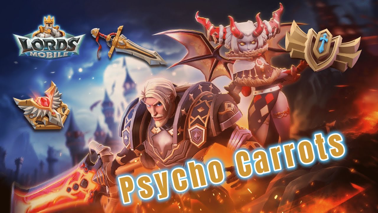 Lords Mobile Raiding time with the Psycho Carrots [PCs]
