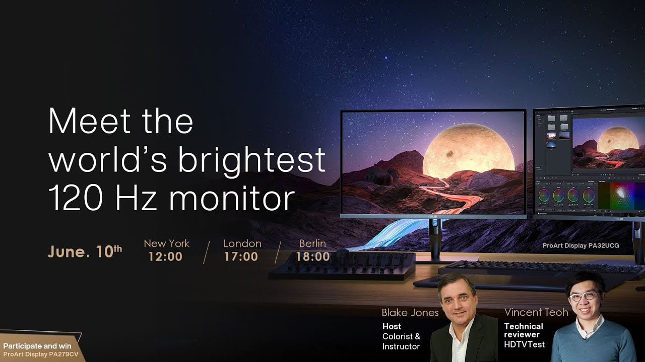 ProArt Masters’ Talks X HDTVTest Vincent Teoh | ASUS ProArt Display PA32UCG
