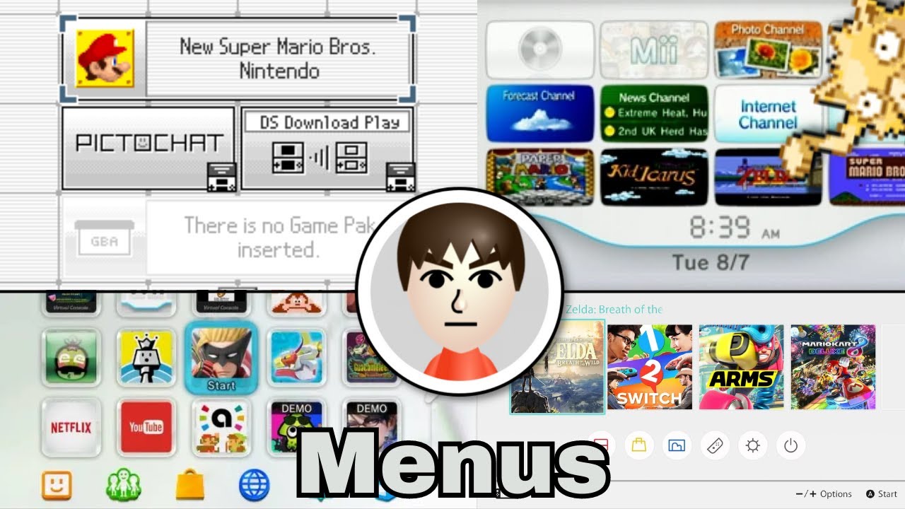 The Evolution of Nintendo Home Menus & User Interface | Boring Brandon