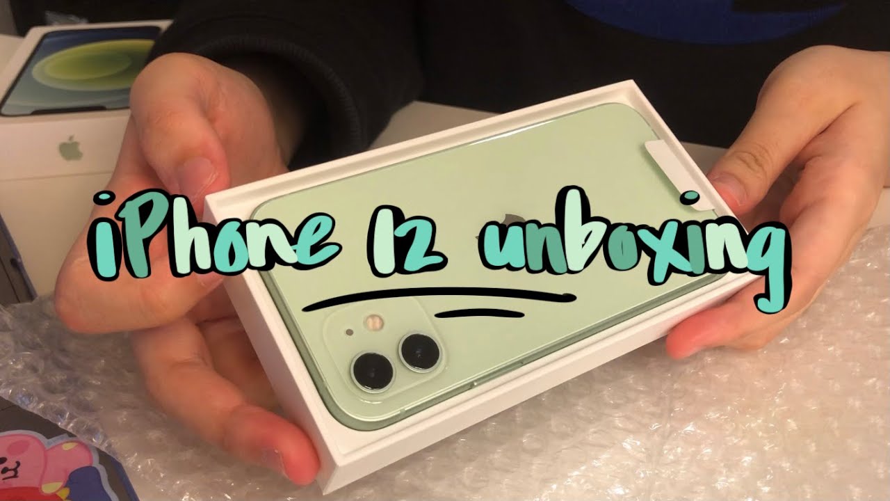 iphone 12 green unboxing!!