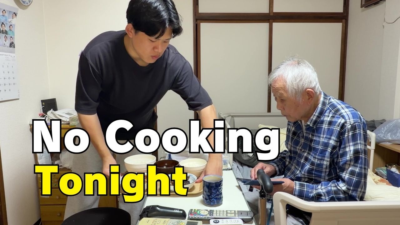 Got Off Work on Time. Nothing to Cook Tonight | Dinner with Grandpa (88) | Japan Daily Life Vlog