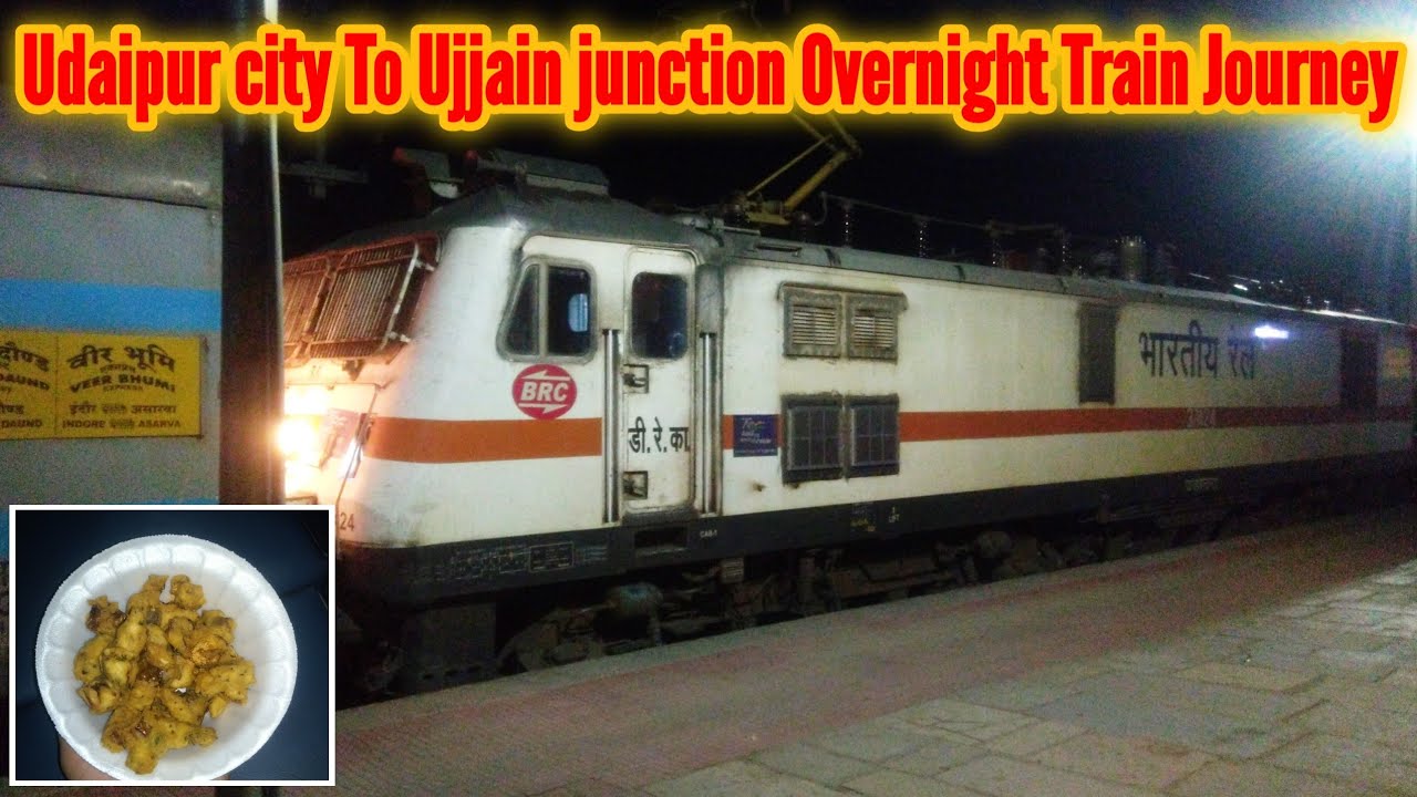 Udaipur city To Ujjain junction Overnight Train Journey in 19316 Veer Bhumi Express | Vlog 96 .