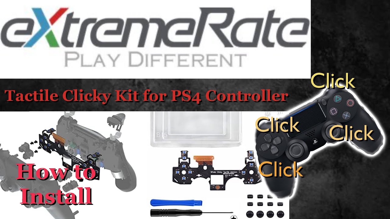 Tactile Clicky Kit for PS4 Controller MOD ExtremRate