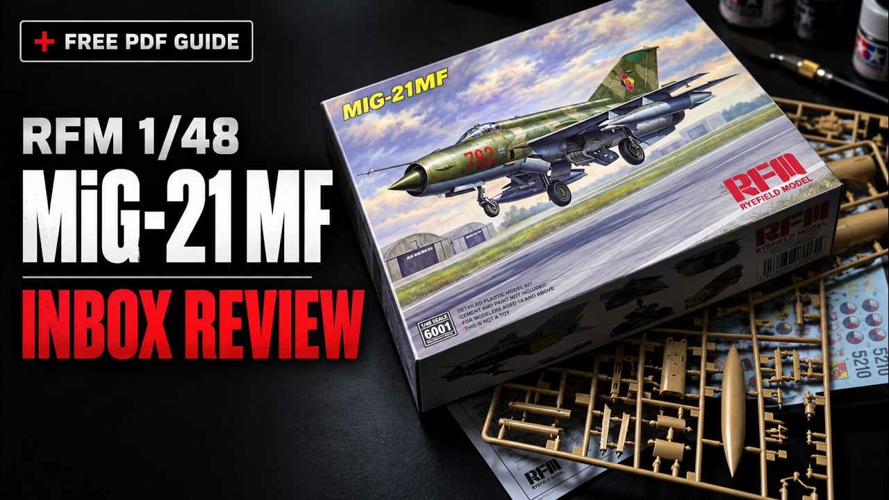 RFM 1/48 MiG-21MF Fishbed | Full Inbox Review & Parts Breakdown [ASMR]