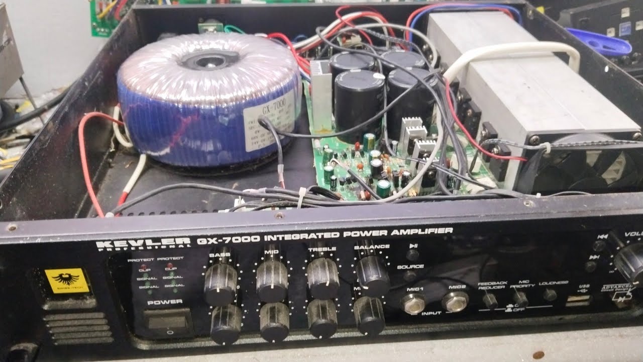 KEVLER GX-7000 AMPLIFIER SUNOG MGA PYESA AT BOARD PAANU AYUSIN STEB BY STEP