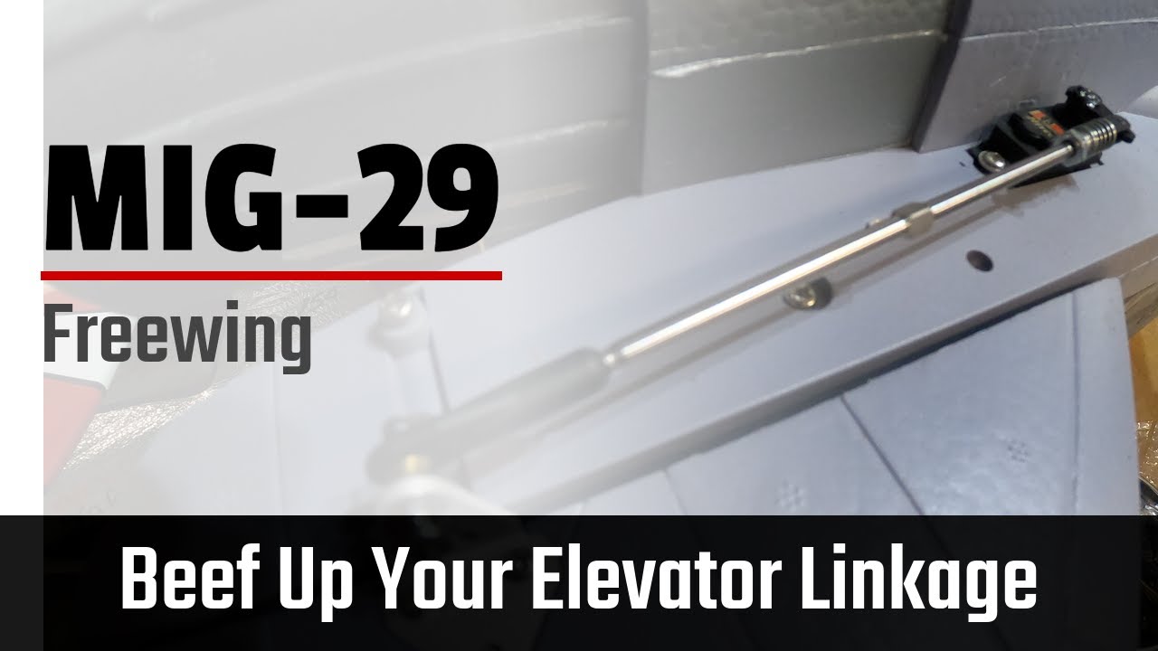 Freewing Mig-29 Elevator Linkage Modification, Stronger, Better