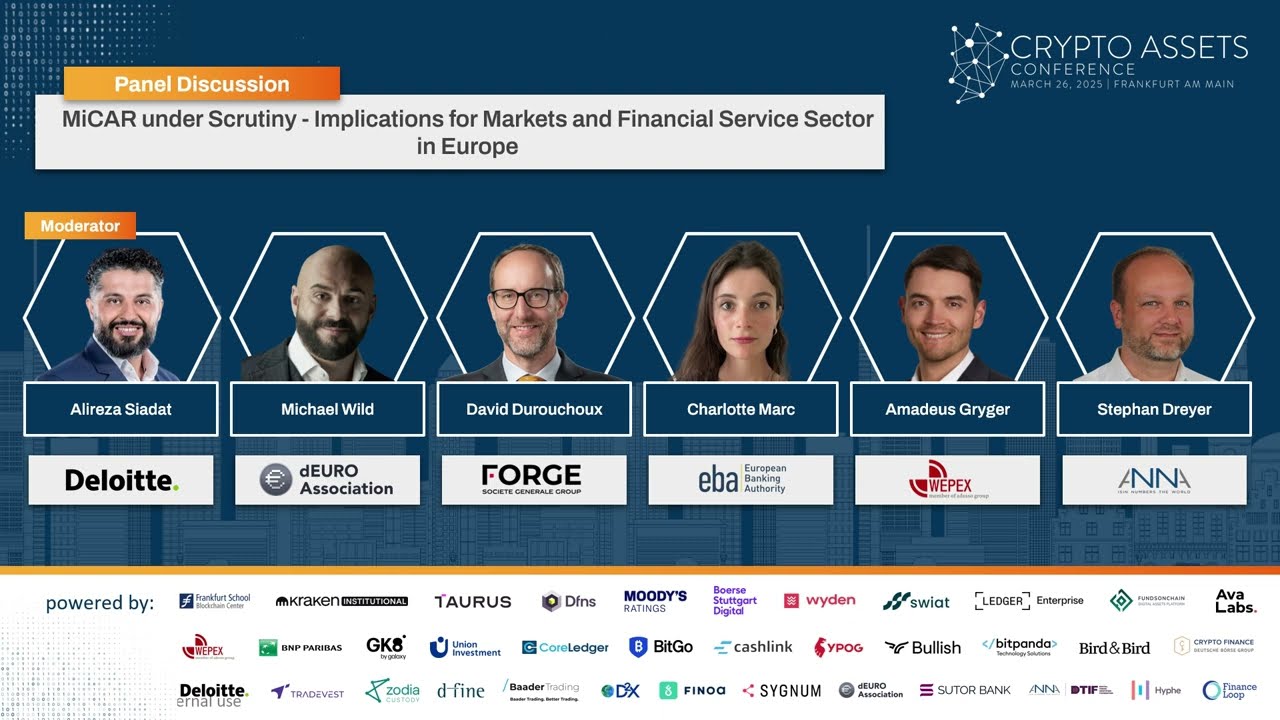CAC25A - MiCAR under Scrutiny: Implications for Markets and Financial Service Sector (Panel)