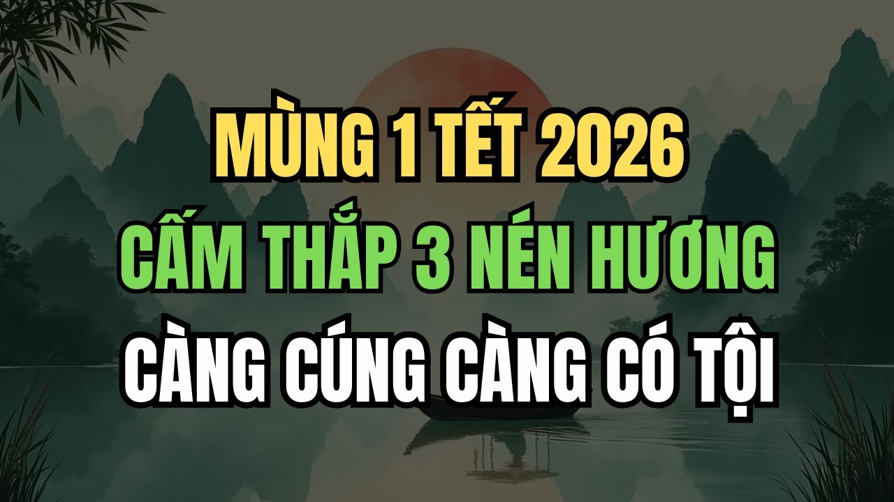 Mùng 1 Tết: Cấm Thắp 3 Nén Hương Khi Chưa Biết Điều Này – Càng Cúng Càng Dễ Phạm
