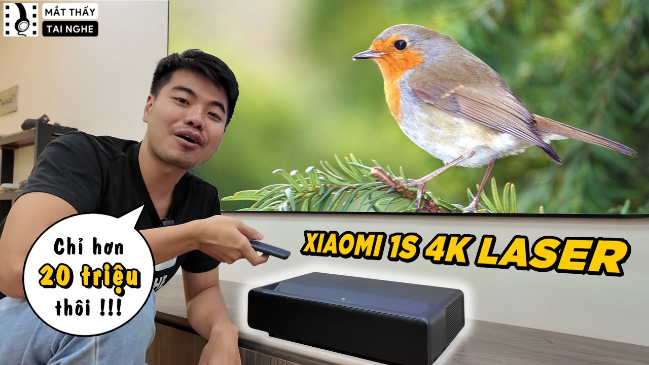 Máy chiếu siêu gần Xiaomi 4K Laser quốc tế giá siêu thơm, cả năm mới có được 1 lô đẹp cho ae chơi