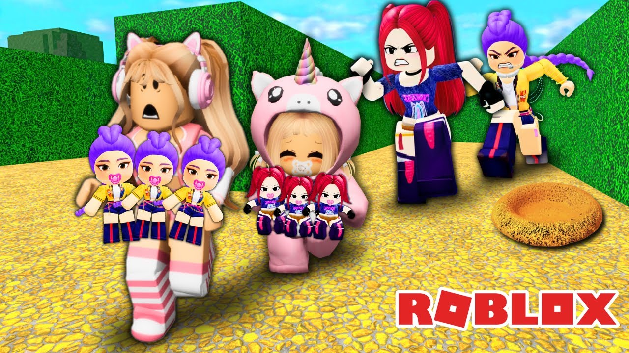NÓS ROUBAMOS OS FILHOS DAS GUERREIRAS DO KPOP NO ROBLOX!