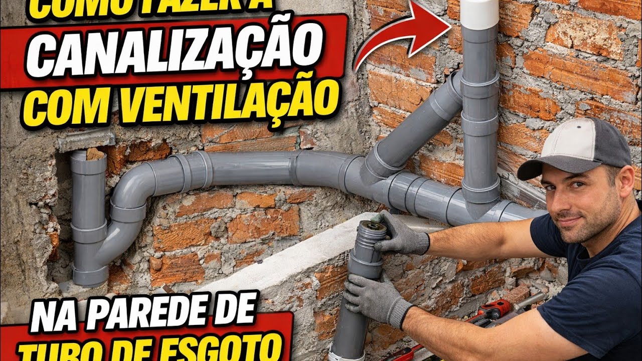 Dica de como fazer a canalização de esgotos com respiradores na parede