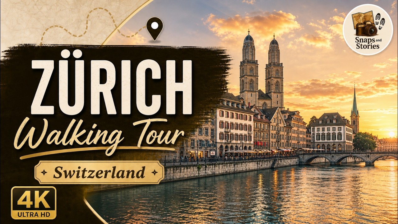 Zürich (Zurich) Switzerland 🇨🇭 | Hauptbahnhof → Old Town → Lindenhof → Uetliberg Views