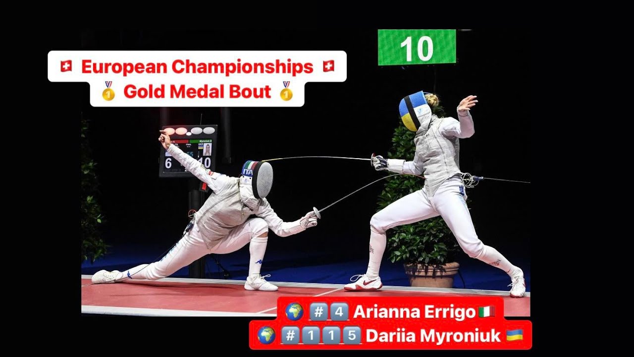 Euro Champs 2024 SWF - GOLD - Arianna Errigo ITA v Dariia Myroniuk UKR