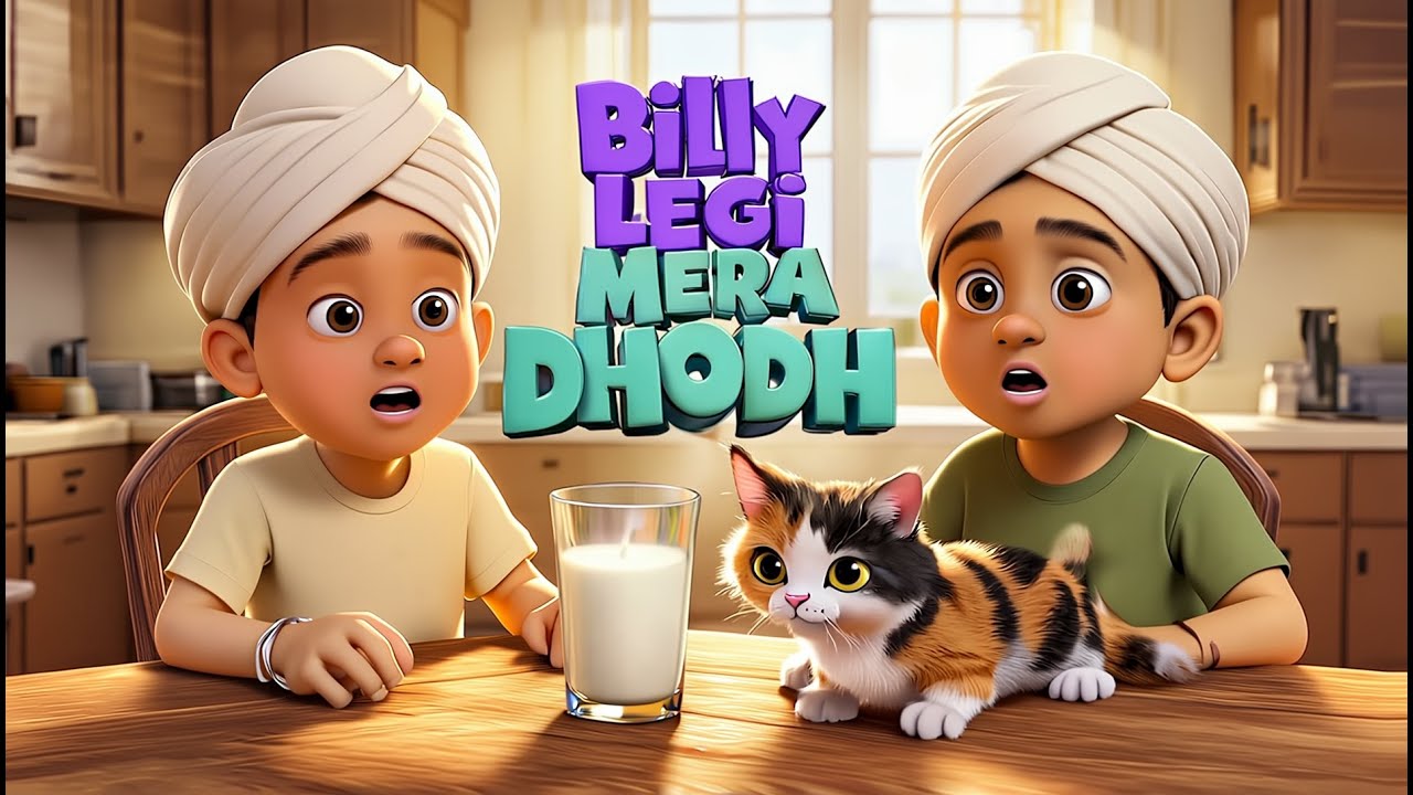 Billy Legi Mera Duudh | 🐱🥛 ਬਿੱਲੀ ਲੇਗੀ ਮੇਰਾ ਦੂਧ