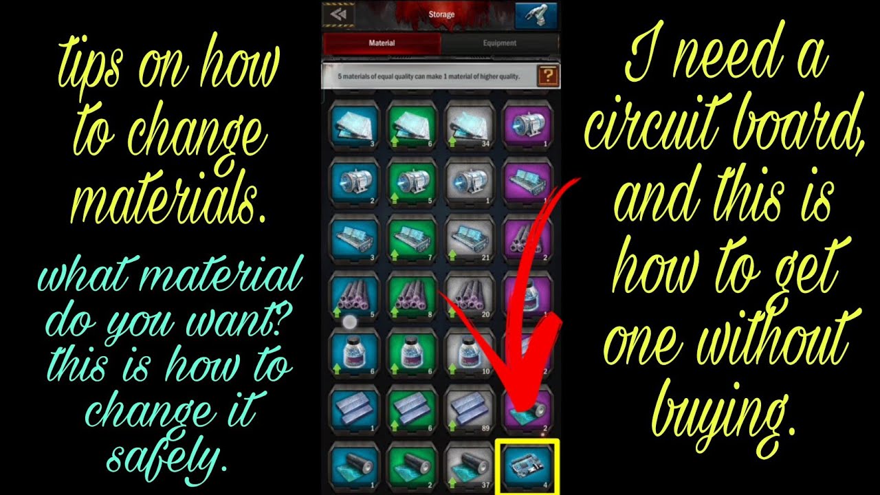 tips to get the material you want by changing it. #aoz #ageofz #ageofzorigins