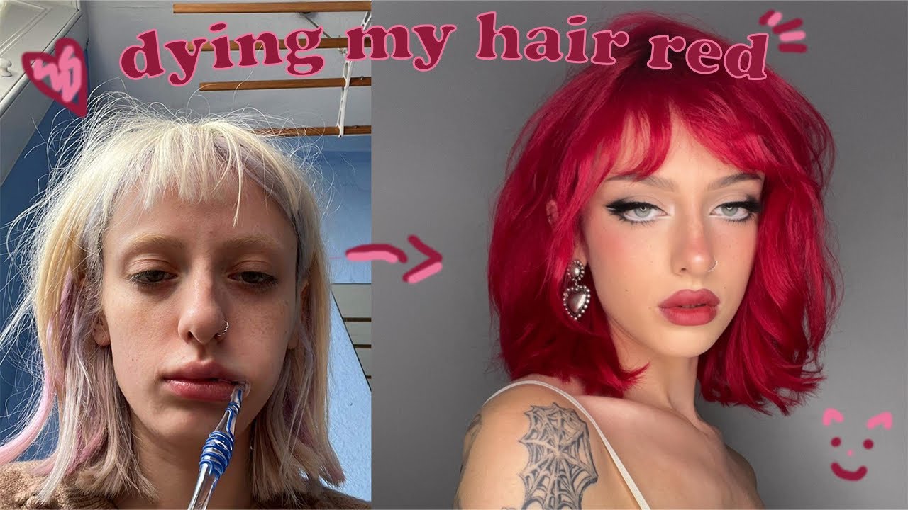 dying my hair red!
