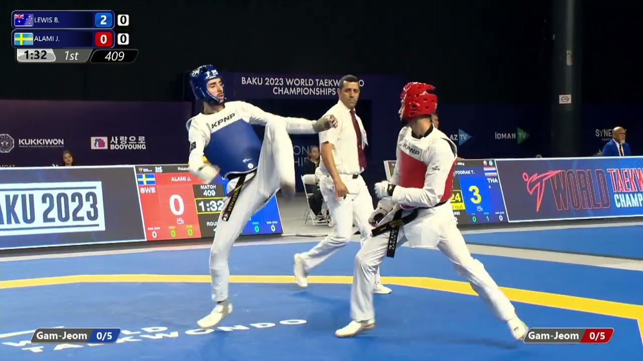 409 R64 Men  58kg AUS LEWIS B  SWE ALAMI J