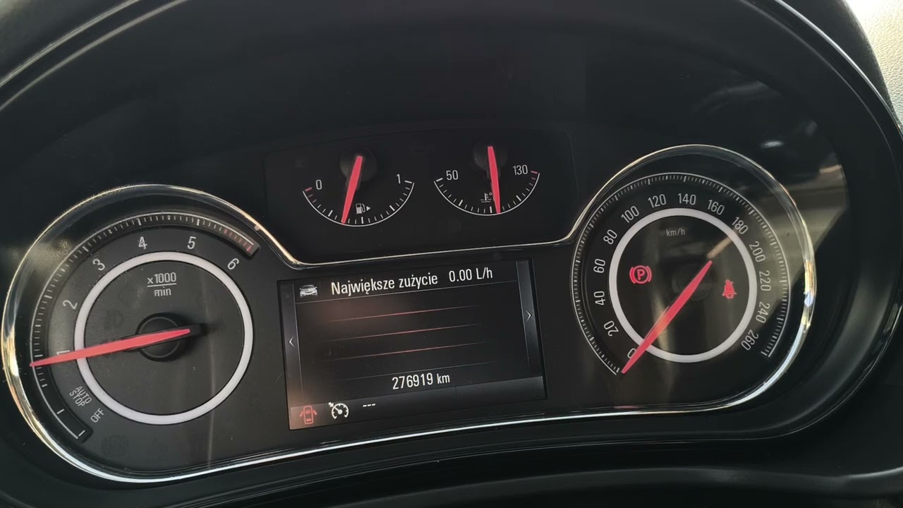Opel Insignia Lift - możliwości licznika po rozszerzeniu opcji / rozbudowaniu menu 4.2 cala