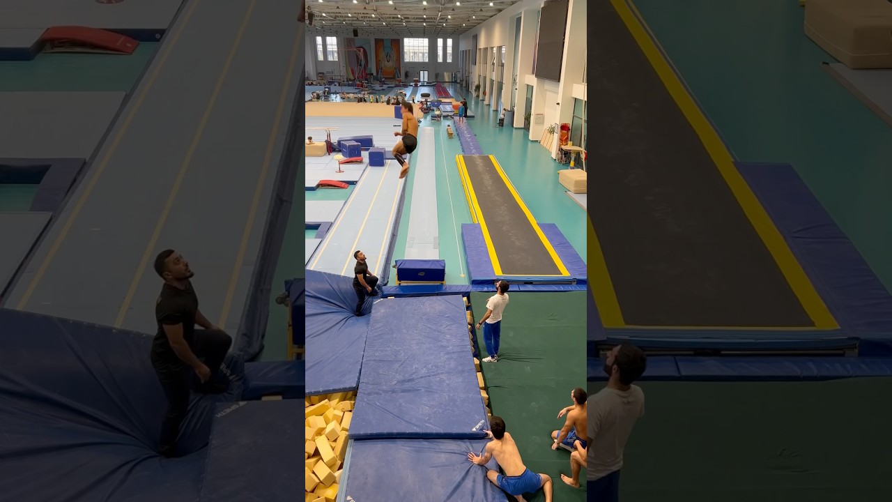 only TRIPLES 😮 #azerbaijan #flip #triple #teamgym