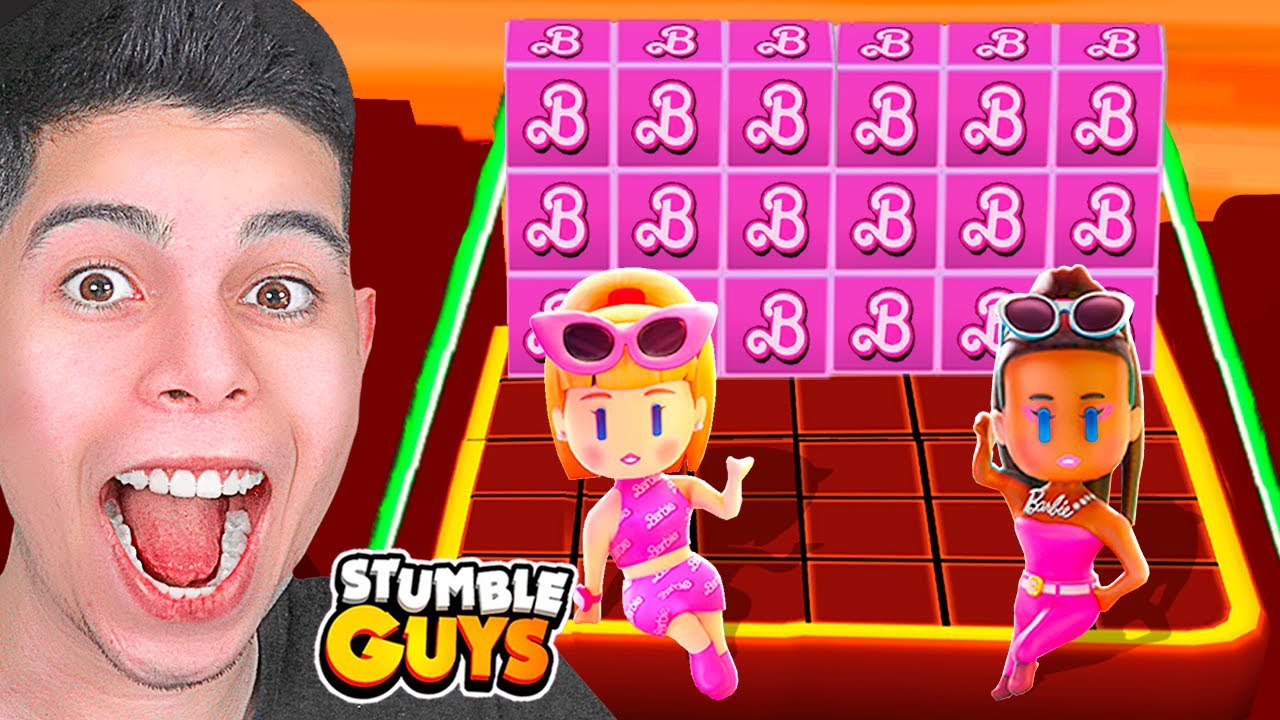 COMPREI 100% DO EVENTO DA BARBIE PELAS FICHAS NO BLOCK DASH DO STUMBLE GUYS!