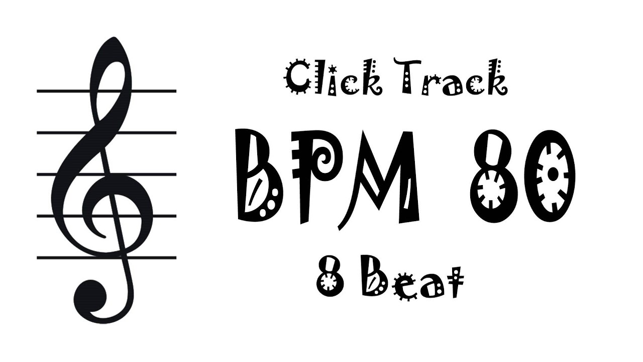 【BPM 80】Drum 8Beat - Rhythm Track Metronome