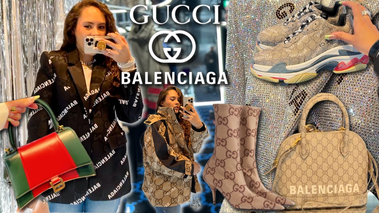 *SUPER EXCLUSIVE* Luxury Shopping Vlog 2021 - GUCCI X BALENCIAGA Hack