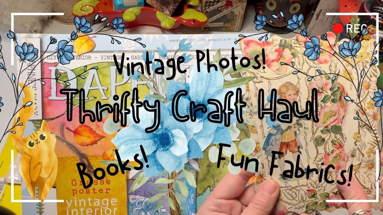 Cheap Junk Journal Supplies Thrifted! | Ephemera, Fabric & More