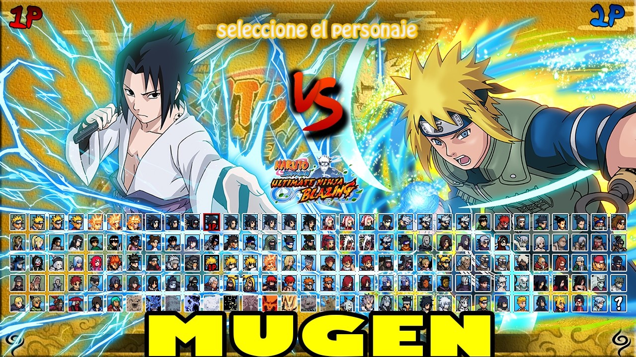 Sasuke Vs Minato Jonin  Naruto MUGEN EPIC Fight