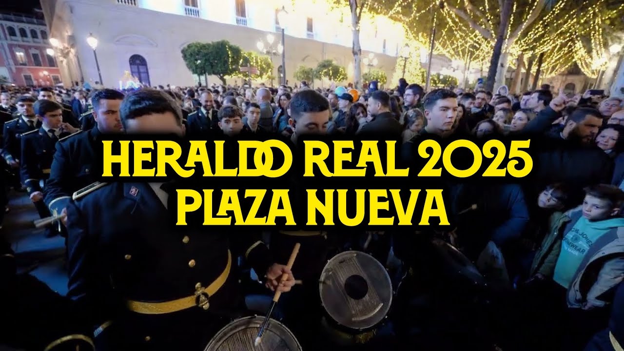 [4K] PLAZA NUEVA | HERALDO REAL 2025 | Desde Triana | Virgen de los Reyes