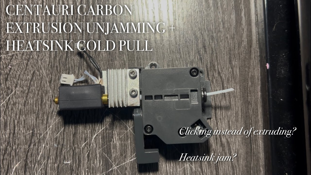 Elegoo Centauri Carbon Extrusion Gear Jam Fix and Heatsink Cold Pull - Disassembly and Reassembly 