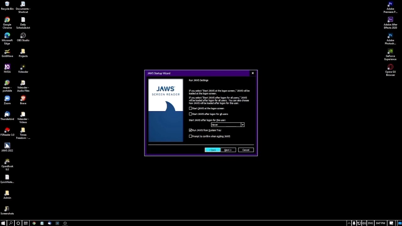 How To Configure JAWS | Step by Step Tutorial For Blind in English @whitecaneacademy