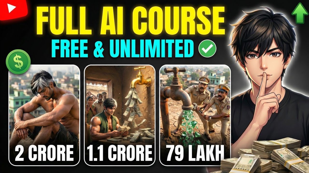 AI Se Viral Story Videos Kaise Banaye? 🔥 (Complete Free Step-by-Step Course)