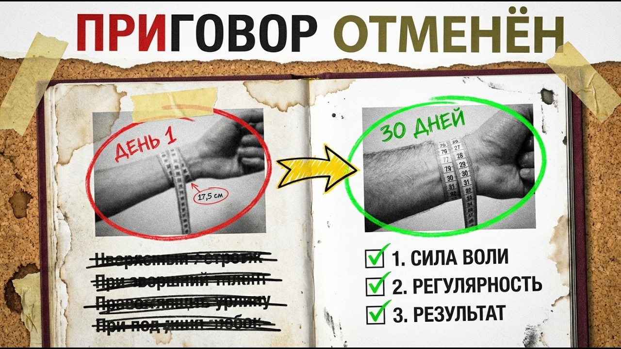ТОНКИЕ ЗАПЯСТЬЯ: 30 ДНЕЙ ЧЕЛЛЕНДЖ (замеры ДО и ПОСЛЕ)