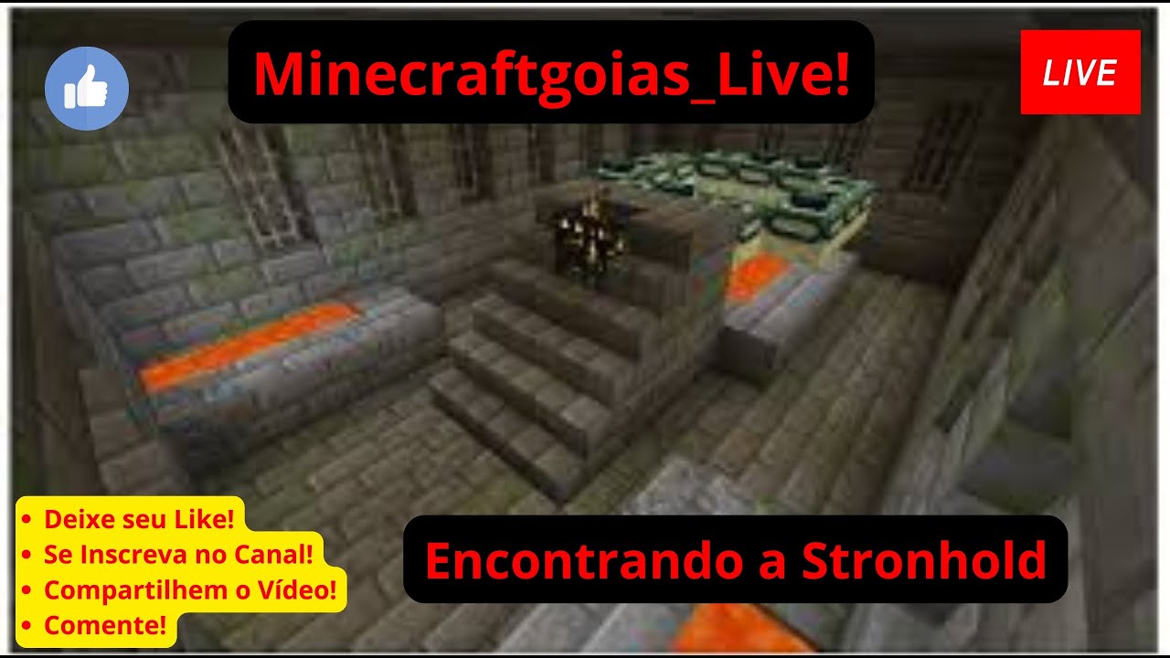 Encontrando a StrongHold___Minecraftgoias Live!
