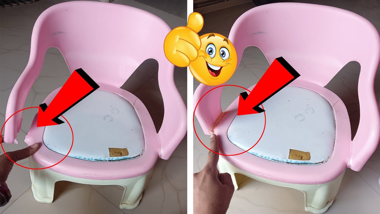टूटी हुई प्लास्टिक की कुर्सी को कैसे ठीक करें || how to fix a broken plastic chair at home