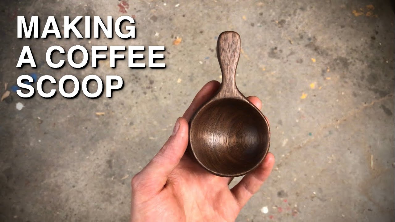 Walnut Coffee Scoop - Hand Tools Only