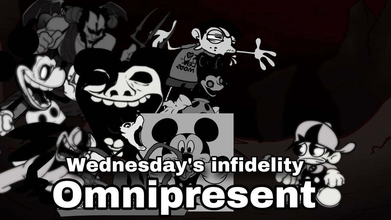 Friday Night Funkin' - Omnipresent but Wednesday Infidelity Character Sing it Cover【FNF】
