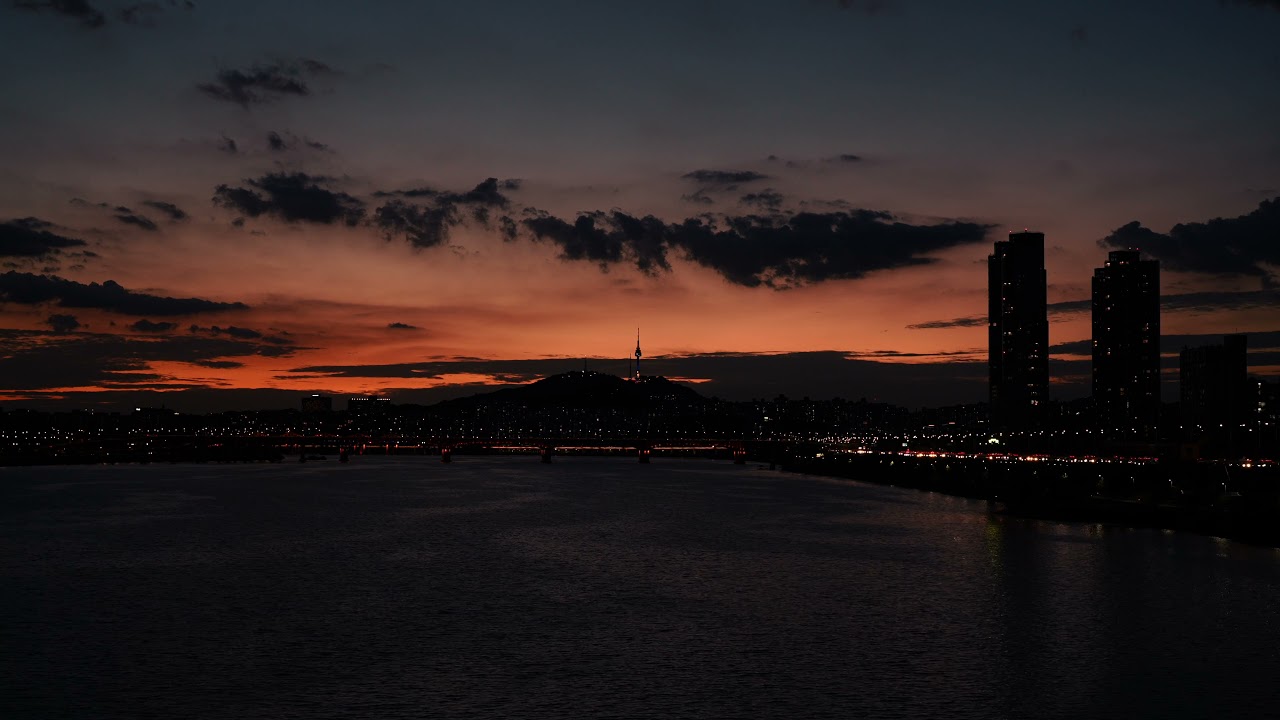 한강 노을 Hangang River Sunset 4K