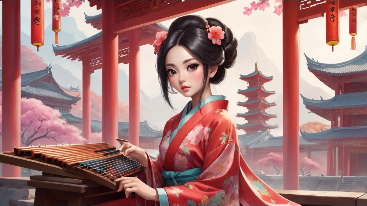 Best Modern Asian Music Upbeat-Traditional Instrument Relaxing Music Guzheng Bamboo Flute