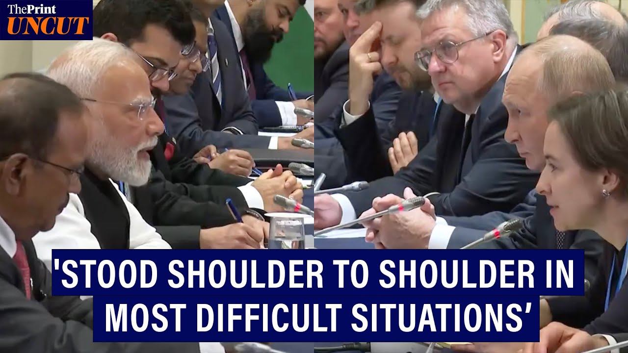 'Stood shoulder to shoulder in most difficult situations,’ PM Modi to Russian Prez Vladimir Putin