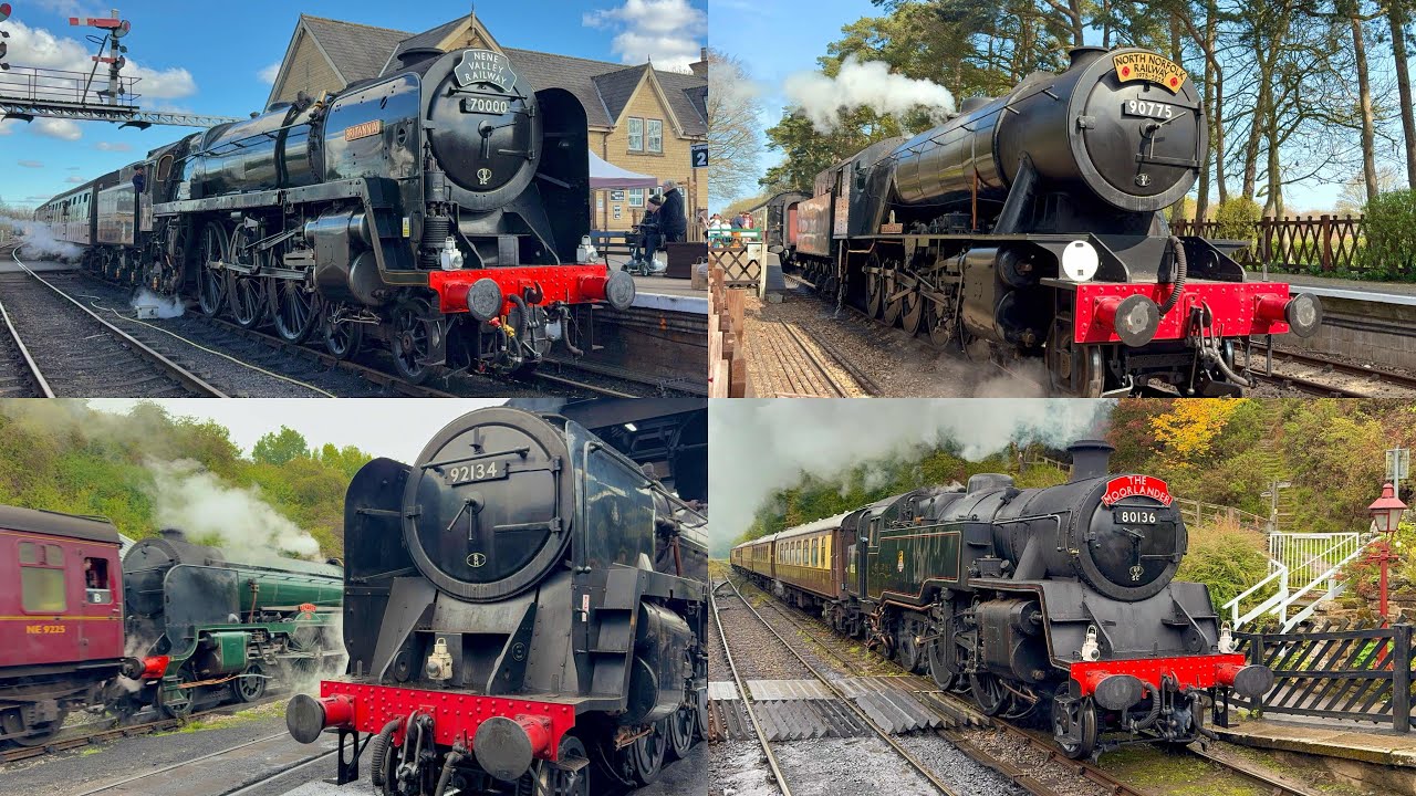 18 Minutes Of Steam Locomotives On Heritage Railways - 2025 Compilation! (4K)