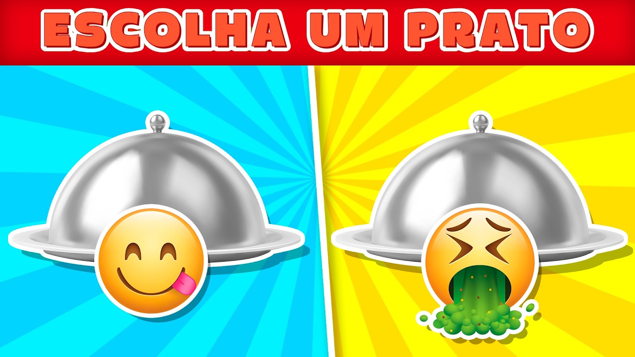 ESCOLHA UM PRATO 🍽️  COMIDA BOA 😋 VS COMIDA RUIM 🤢 JOGO DAS ESCOLHAS 🎲