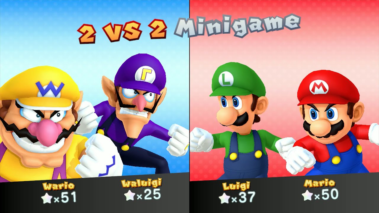Mario Party 10 - Mario vs Luigi vs Wario vs Waluigi - Chaos Castle