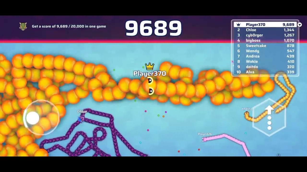 Pro at snake Io game